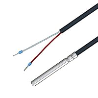 iOVEO 035HP05202 - NTC 10kOhm Temperaturfühler mit PVC-Leitung bis 105°C, Temperatursensor, Fühler, Heizung, NTC, 2 Meter
