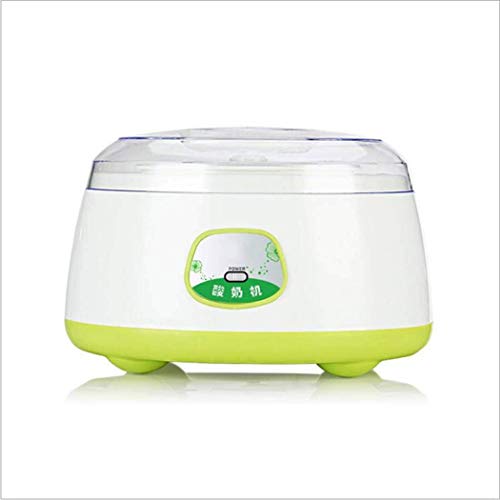 Yyqtsnj DSHBB Máquina automática de Yogurt, Revestimiento de Acero Inoxidable 304 de Seguridad Haga Yogurt Natural Saludable en el hogar Capacidad -1L (Color : Green)