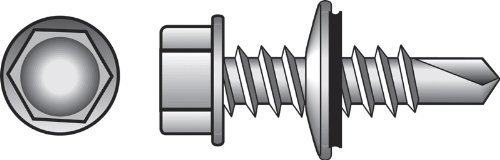 Tornillos autoperforantes hexagonal 100 unidades