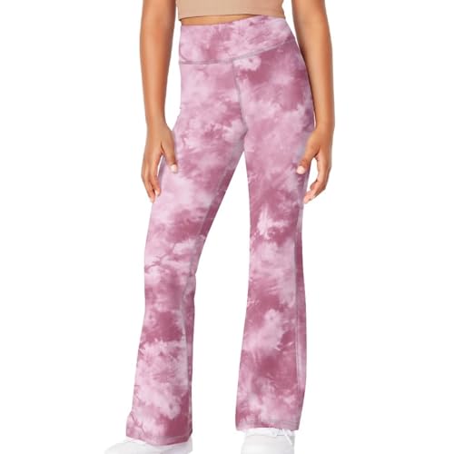 Hawapod Flare Leggings Kids Girls High Waisted Butt Lift Bootcuts Pants Cozy Soft Dance Jazz Yoga Bell Bottoms Pants3