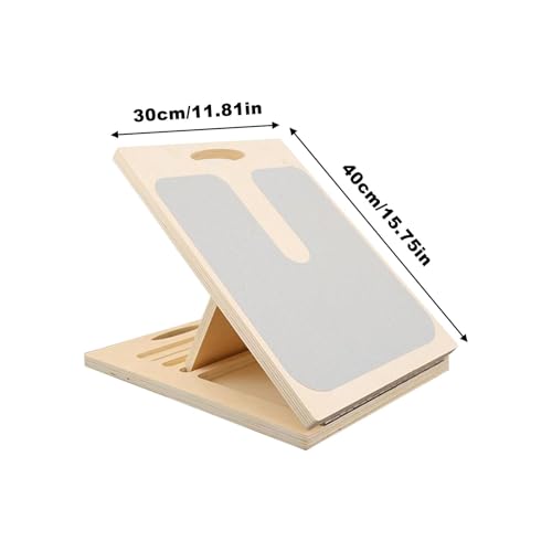 Tabla inclinada plegable de madera para estiramiento de pantorrillas miniatura 4