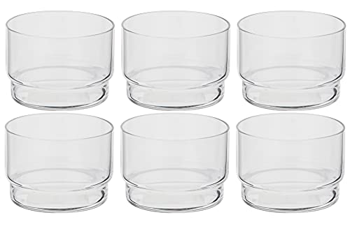 Toyo Sasaki Glass B-21129CS Amuse Cup, Fino, Dishwasher Safe, Made in Japan, 5.1 fl oz (155 ml), Set of 6