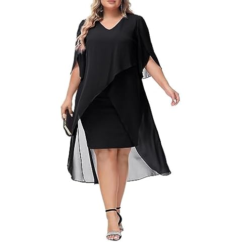Hanna Nikole Elegant Plus Size Cocktail Dress Cover