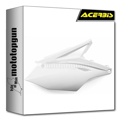Side panels Acerbis blanc pour Kawasaki KXF 250 : idéal pour vos sorties motocross