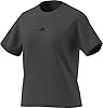 adidas Women's Essentials Small Logo Cotton T-Shirt, Grey six/Black, XXL #4