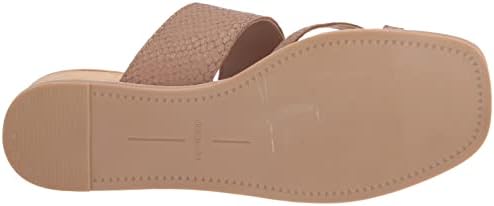 Dolce Vita Women's Perris Flat Sandal, Cafe Embossed Leather, 8 | Image 3