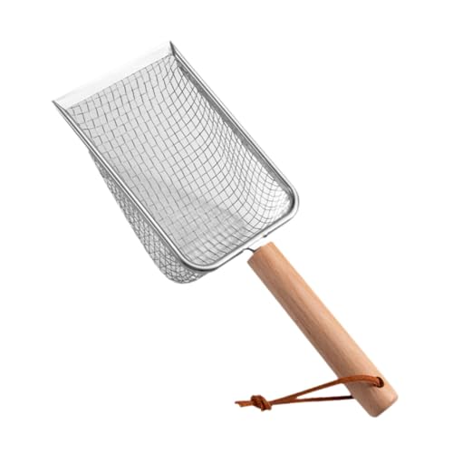 Leefasy 猫砂ふるい 猫砂スプーン 爬虫類砂すくい 猫砂ふるい すくい砂 砂すくい 子猫用, 2.5mmメッシュ