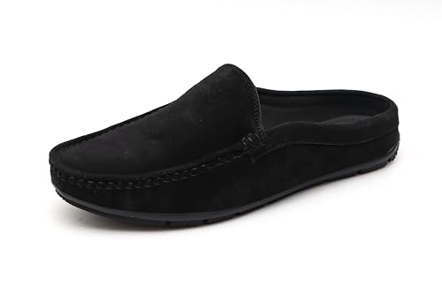 Image of ARAMISH Suede Half Loafers for Men | Men's Open Loafer Shoes