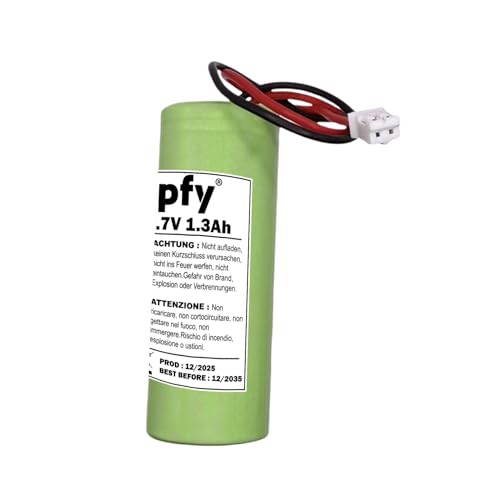 Pile Batterie BATXU03 3.7V 1.3Ah 1300mAh | SIRÈNE Alarme Remplacement Compatible avec DIAGRAL ATRAL Security SAS Hager DAITEM 1UR18500Y / BATRXU03X / RXU03X...
