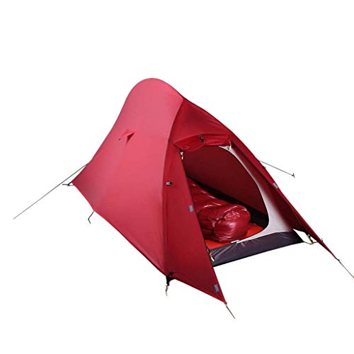 Tente de camping 1-2 personnes HWZP rouge confortable et portable pour le voyage