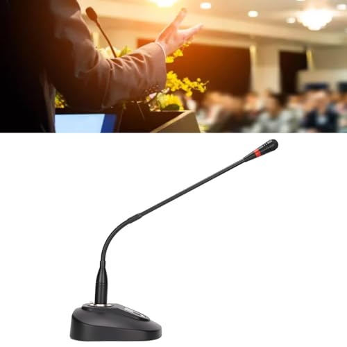 Image of Drumstone (𝟏𝟓 𝐘𝐞𝐚𝐫𝐬 𝐰𝐚𝐫𝐫𝐚𝐧𝐭𝐲 Adjustable Gooseneck Desktop Microphone | Noise-Cancelling Condenser Voice Mic with Table MountStrong, Stable & Ideal for Speeches, Talks & Meetings