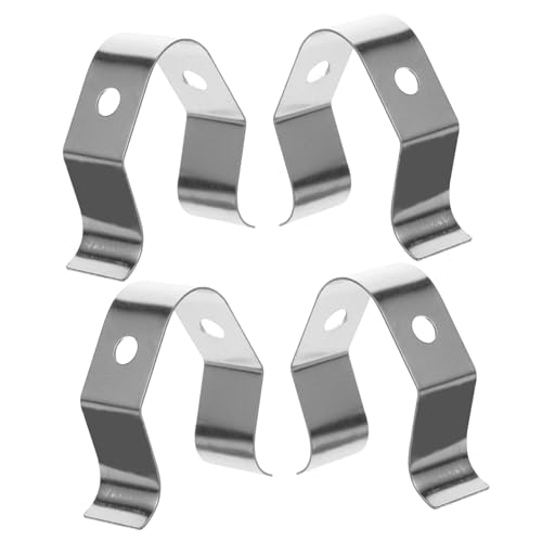 GARIOUANS 4 Piezas Pinzas para Termómetro Inoxidable de Soporte para de Temperatura Ollas y Freidoras Resistente Altas Temperaturas Diseño para Cocina y Estable