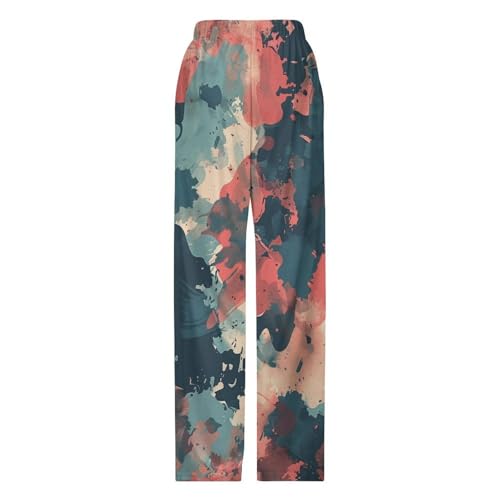 Red And Blue Camouflage PatternChildren's Casual Pajamas110CM4