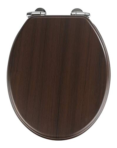 WENKO Abattant WC Wenge abaissement Automatique Marron - Marron foncé