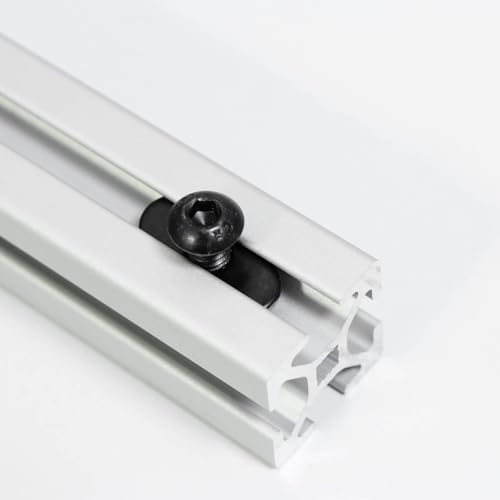 1434-20 centered slide in economy t-nut for t slot track with 1434-20 x 1234 bolt applicable for 10 series or 103939 base aluminum extrusion 20packs black