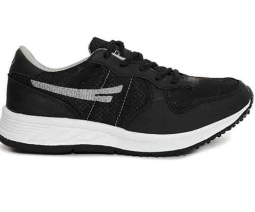 Sports-Shoes-with-Mesh-Upper-Lace-Up-Closure-25-cm-Outsole-Black