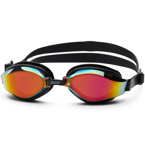 Zoggs Endura MAX Titanium Black Black Mirrored Violet