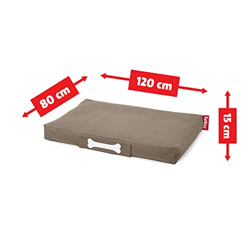 Fatboy® Doggielounge Stonewashed | Hundekissen Taupe | Abwaschbares Hundebett für große und kleine Hunde