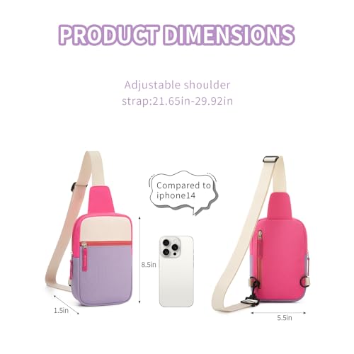 Image of Birthday Gifts for 8 9 10 11 12 Year Old Teens Girls Kids, Fanny Pack Crossbody Bag Sling Belt Bags Purse, Dorm Travel Essentials for Girls Fashion, Preppy Tween Teen Girl Gift Trendy Stuff