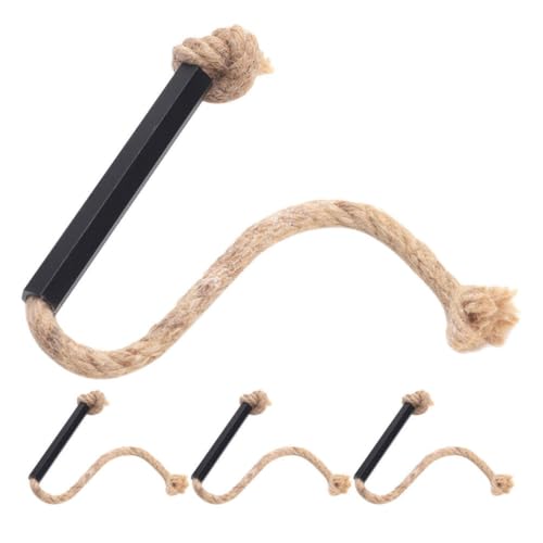 SUPVOX Outdoor Fire Starter Ropes 4 Pack Beehive Twine Igniters Lightweight Portable Fire Lighters for Camping Hiking and Emergencies