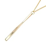 [Ｃｒｅａｍ　ｄｏｔ．] クリームドット ネックレス レディース 人気 18kコーティング ロング チェーン ひねり ツイスト ねじり メタルバー 【A：ゴールド×ワンサイズ】