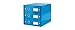 Leitz, Szafka z szufladami, niebieska, 3 szuflady, A4, Click & Store, 60480036