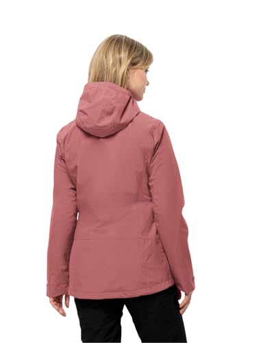 Jack Wolfskin Damen Moonrise 3in1 Jkt W, Red Ochre, XL EU