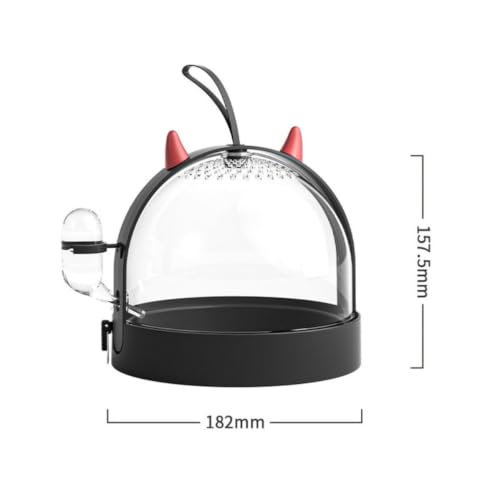 Jaula de hámster con cierre push-lock negra de plástico resistente 3