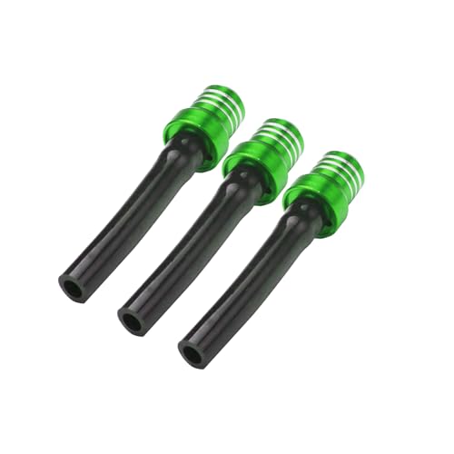 Image of Dirt Bike Gas Cap Vent Hose 3 Pcs Fuel Tank Valve Tube Breather CNC Universal for 50-450cc KLX KX KLR KFX ATV Dirt Pit Bike Green