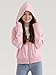 AlisOker Girls Zip Up Cropped Hoodies Teen Long Sleeve Sweatshirts Kids Fall Casual Jacket with Pockets, 7-14 Years Light Pink
