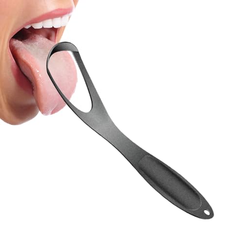 Raspador De Lengua Metálico | Limpia Aliento en Forma de Abanico | Eliminador De Olores Portátil Con Forma De Abanico Para Cuidado Del Mal Aliento