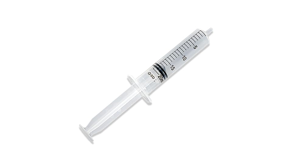 BD Luer Slip Tip Syringe only, 20 mL, #302831 (48 Count)
