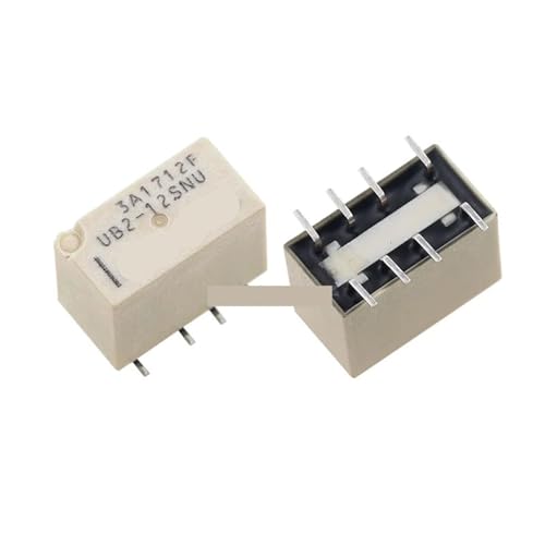 Relais UB2-12SNU 8 broches 12V pour réparation domotique et circuits lot de 5