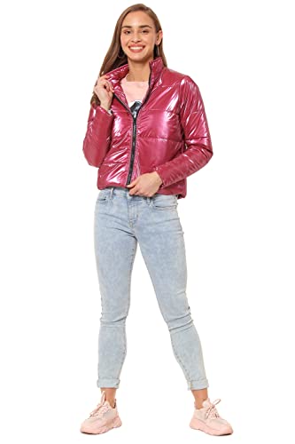 Image of Campus Sutra Women's Cotton High Neck Sweatshirt