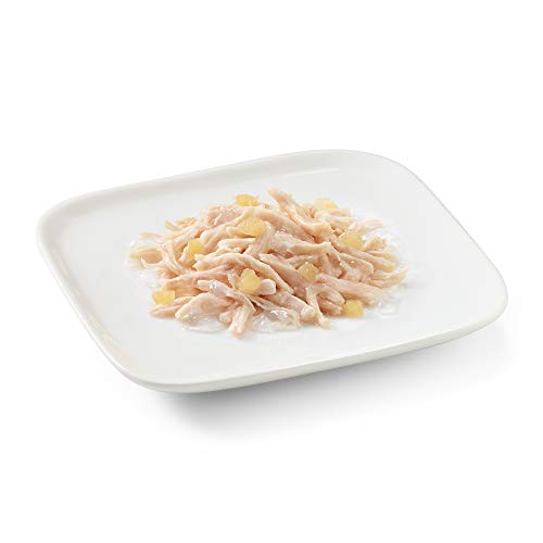 Schesir, Comida húmeda para Perros Adultos, Sabor Pollo con Manzana Preparado con filetes en gelatina con Verdaderos trozos de Fruta - Total 2,7 kg (18 latas x 150 gr) 4 SCHESIR DOG: ideala para perros adultos; es un alimento completo y equilibrado que pertenece a la línea comida húmeda
ALTAMENTE DIGERIBLE: desde el punto de vista nutricional, su fórmula fue aprobada por el Departamento de Ciencias médicas veterinarias - Alma Mater Studiorum Universidad de Bolonia
ECOSOSTENIBILIDAD: Trazabilidad completa. El origen y los procesos de elaboración de la materia prima utilizada para la producción de los alimentos se controlan constantemente.