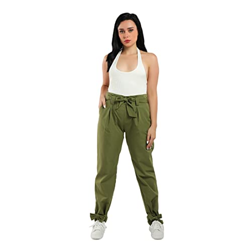 Image of London Rag Waist Tie Pleated Trousers