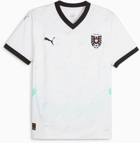 PUMA - Mens Ofb Away Jersey Replica, Color White/Electric Peppermint, Size: Medium