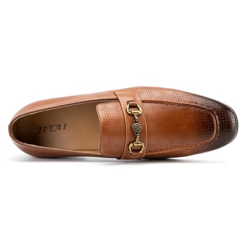 Image of JITAI Men's Lindford Moc Toe Bit Slip-on Penny Loafer Party Shoes