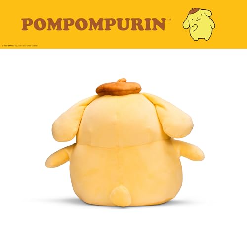 Image of Pompompurin Weighted Cuddle Pillow - 3lb Soft Plush & Cozy Sanrio Pillow for Comfort, (Officially Licensed Product) By Franco Calm