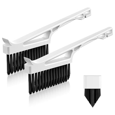 CLEANGOR Grout Cleaner Brush V Shape, Stiff Grout Cleaning Brushes for Tile Floor,Magic Brush, Bathroom Accessory, Cleaning Tools, Grout Scrub Brush Set for Shower, Bathroom, Kitchen, Household Use Cover