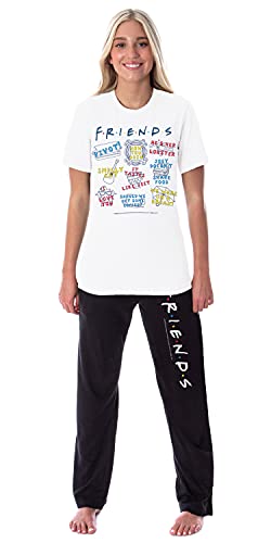 Friends TV Show - Conjunto de pijama para dormir con gato maloliente, Multicolor, XXL