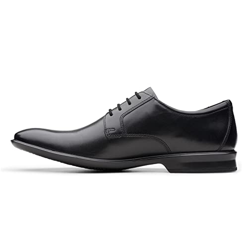 Image of Clarks Mens Bensley Lace Dark Tan Lea Derby