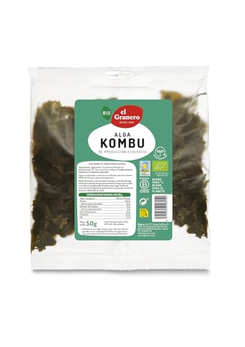 EL GRANERO INTEGRAL - Alga Kombu Bio - 50 g - Rica en Yodo y Minerales