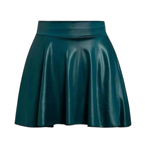 Women Elastic Mini Skirt Faux Leather Skirts