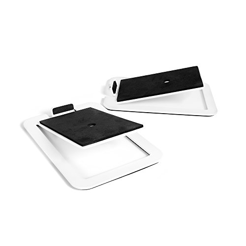 Soportes para Altavoces Kanto S4W Medianos en Color Blanco de Sobremesa