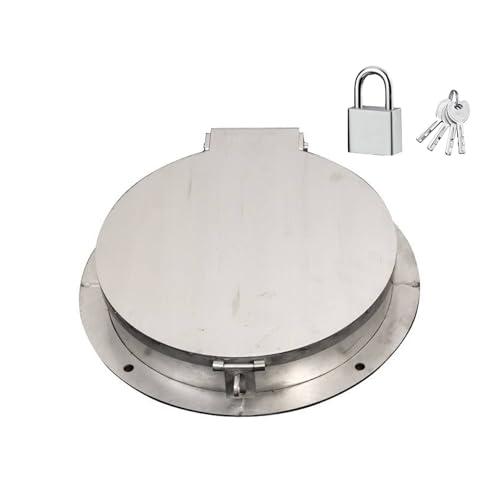 Bâche d'inspection ronde avec serrure et couvercle robuste extérieur - 2