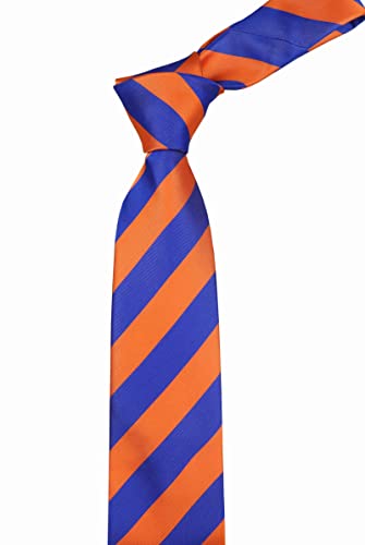 Image of Elfeves Men's Modern Striped Patterned Formal Ties College Daily Woven Neckties