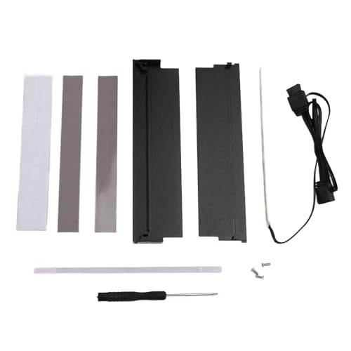 Bloepum 5V-3PIN ARGB RAM Heatsink Cooler Memory Cooling Vest DDR3 DDR4 DDR5 Memory Heatsink for Desktop Computer PC Black