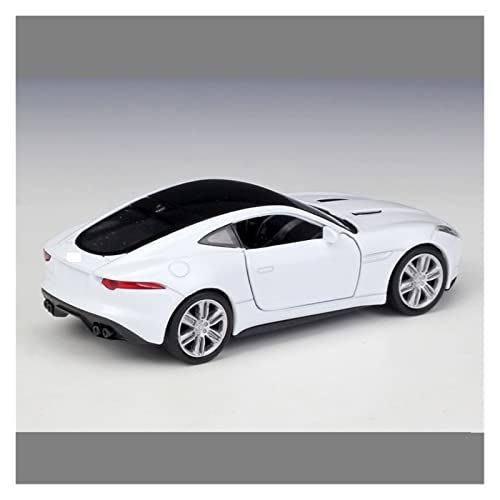 Modelo metálico fundido 1:36 para Jaguar F-Type Coupe blanco miniatura 2