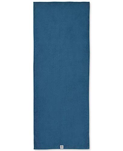 Gaiam Stay Put Yoga Towel Mat (Fits Over Standard ) Size - 68"L x 24"W, Lake - Image 2